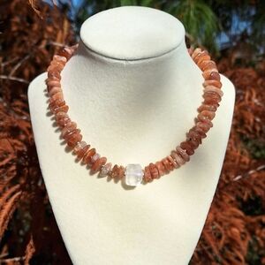 Sunstone, Quartz Necklace ~ Handcrafted Jewelry